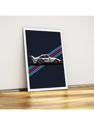 Javvuz - Porsche 935 Martini - Metal Tabela Poster