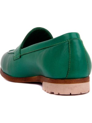 Sail Lakers - Yeşil Renk Deri Kadın Günlük Ayakkabı