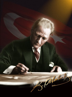 Ateş Anıt Atatürk Kanvas Tablo-52