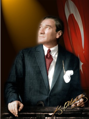 Ateş Anıt Atatürk Kanvas Tablo-71