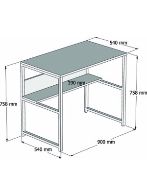 Yesst Momento 901 Metal Çalışma Masası Lidya