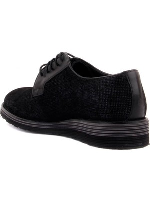 Fosco - Siyah Nubuk Deri Erkek Günlük Ayakkabı