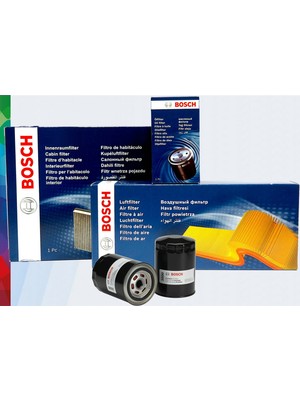 Bosch Toyota Corolla 1.4 D4D 4'lü Filtre Bakım Seti 2007-2018