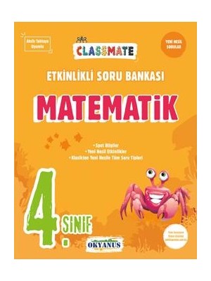 Okyanus Yayınları 4. Sınıf Classmate Matematik Etkinlikli Soru Bankası