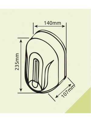 Xinda Fotoselli Dezenfektan Dispanseri 1100 ml Beyaz XDQ110