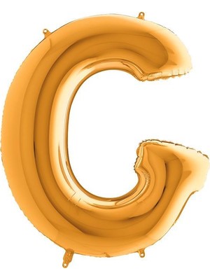 Kikajoy G Harf Altın Folyo Balon 102 cm