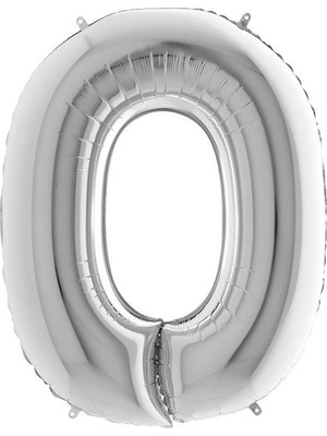 Kikajoy O Harf Gümüş Folyo Balon 102 cm
