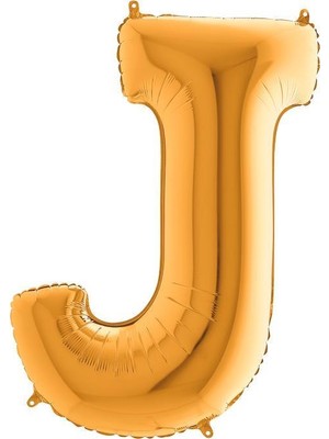 Kikajoy J Harf Altın Folyo Balon 102 cm