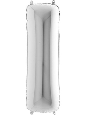 Kikajoy I Harf Gümüş Folyo Balon 102 cm