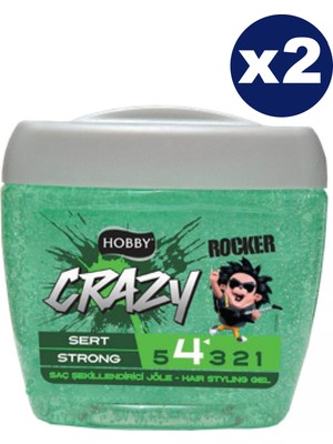 Hobby Crazy Sert Jöle Saç Şekillendirici 700 ml x 2 Adet Güçlü Tutucu Etki