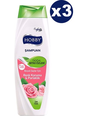 Hobby Şampuan Bitki Özleri Gül Uv Filtreli 600ML X3 Adet