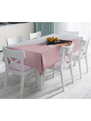 RealHomes Modern Üçgen Mermer Desenli 3D Dijital Baskılı Leke Tutmaz Masa Örtüsü 120 x 140 cm