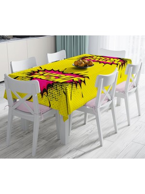 RealHomes Süper Mom Özel Tasarımlı Dijital Baskılı Masa Örtüsü 120 x 140 cm