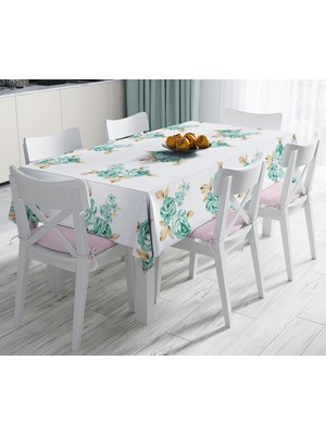RealHomes Özel Tasarım Dijital Baskılı Leke Tutmaz Masa Örtüsü 120 x 140 cm