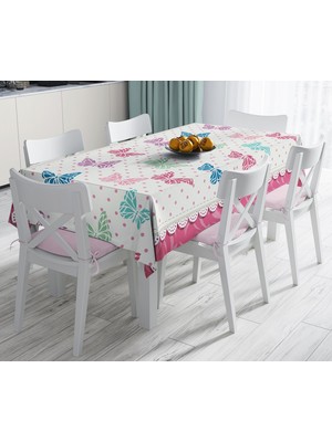 RealHomes Özel Tasarım Dijital Baskılı Leke Tutmaz Masa Örtüsü 120 x 140 cm