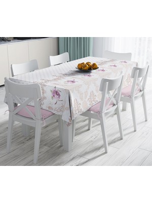 RealHomes Özel Tasarım Dijital Baskılı Leke Tutmaz Masa Örtüsü 120 x 140 cm