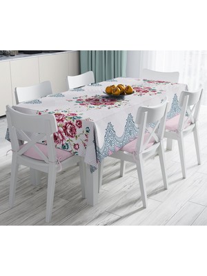 RealHomes Özel Tasarım Dijital Baskılı Leke Tutmaz Masa Örtüsü 120 x 140 cm
