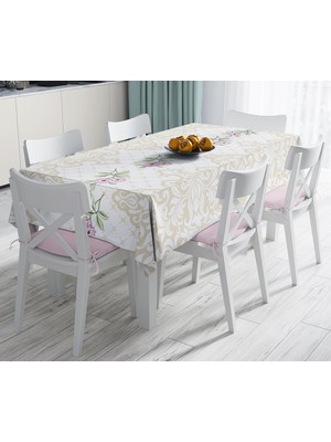 RealHomes Özel Tasarım Dijital Baskılı Leke Tutmaz Masa Örtüsü 120 x 140 cm