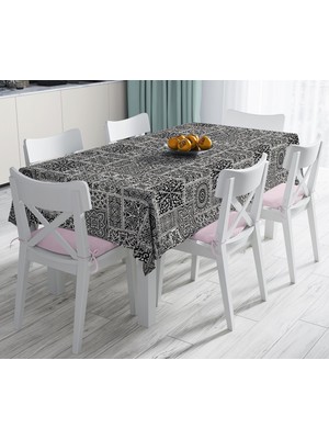 RealHomes Özel Tasarım Dijital Baskılı Leke Tutmaz Masa Örtüsü 120 x 140 cm