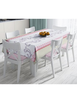 RealHomes Özel Tasarım Dijital Baskılı Leke Tutmaz Masa Örtüsü 120 x 140 cm