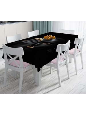 RealHomes Özel Tasarım Dijital Baskılı Leke Tutmaz Masa Örtüsü 120 x 140 cm