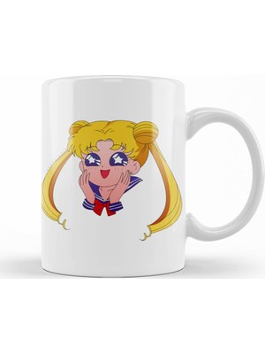 Baskı Dükkanı Articles - Sailor Moon Happy Transparent Kupa Bardak Porselen
