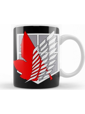 Baskı Dükkanı Attack On Titan Attack On Angel Kupa Bardak Porselen