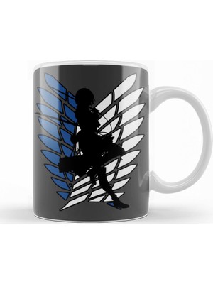 Baskı Dükkanı Attack On Titan Mikasa Kupa Bardak Porselen