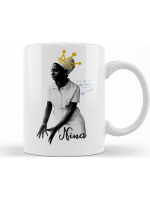 Baskı Dükkanı Nina Simone Kupa Bardak Porselen