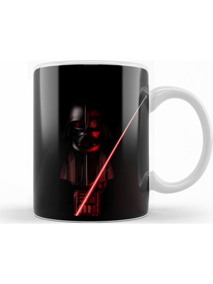 Baskı Dükkanı Star Wars ''Darth Vader'' İllüstrasyon Kupa Bardak Porselen