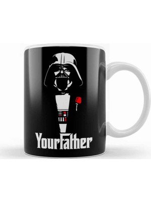 Baskı Dükkanı Star Wars Yourfather Kupa Bardak Porselen