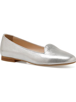 Nine West Yoda Gümüş Kadın Loafer Ayakkabı
