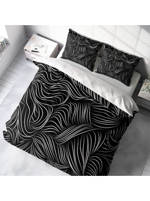 MonoHome Zebra 3D Pamuk Saten Çift Kişilik Nevresim Takımı