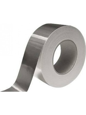 Turkuaz Alüminyum Folyo Bant Soba Borusu Bandı Yanmaz Bant 40 x 4 YARD 3,5 m Hotmelt