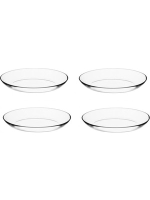 Paşabahçe 10357 4'lü Cam Kayık Tabak 21 cm