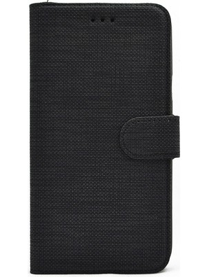 Case Street Oppo A72 Kılıf Standlı Kartvizitli Exclusive Spor Cüzdan Siyah