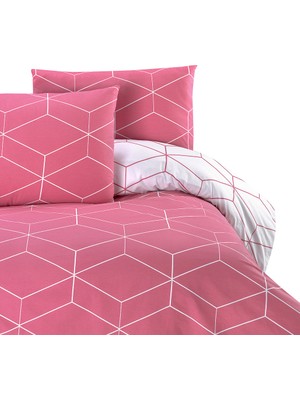 Menderes Home Ağ Gül Kurusu Çift Kişilik Nevresim+Yastık