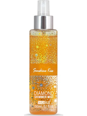 Mara Sunshine Kiss Diamond Shimmer Mist Kadın Vücut Spreyi 250 ml – Amber, Vanilya, Sandal Ağacı ve Siyah Kiraz Işıltılı Koku