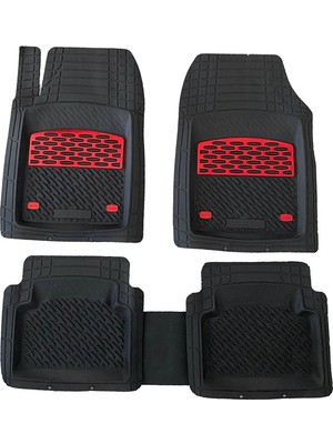 Safi̇r Fiat / Tofaş Uno Uyumlu 4d Extra Derin Havuzlu Paspas Kırmızı