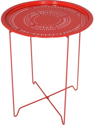 Adore Handy Mate Vergo Tepsi ve Sehpa  HND-006-KK-1  Kırmızı