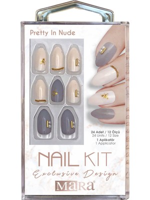 Mara Nail Kit Pretty In Nude Takma Tırnak