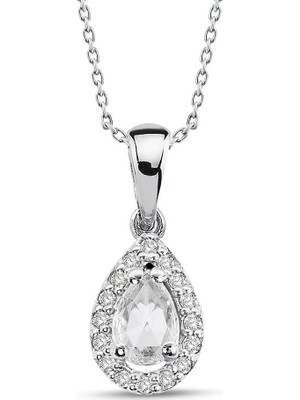 Lilarote 0.18 Ct Damla Pırlantalı Kolye