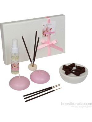 Hepsi Dahice Setabianca Aroma Diffuser Set 2'Li Mum Tütsü Lily