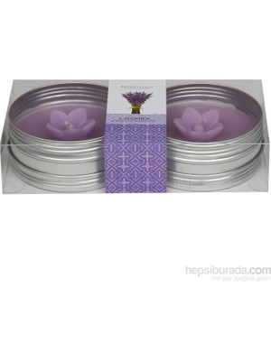 Hepsi Dahice Setabianca Aroma Mum Kokulu Metal Kutu 2'Li Lavender