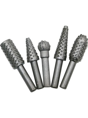 İşkur Makina Döner Törpü 5'li Tahta Ahşap Oyma Seti Matkap Ucu