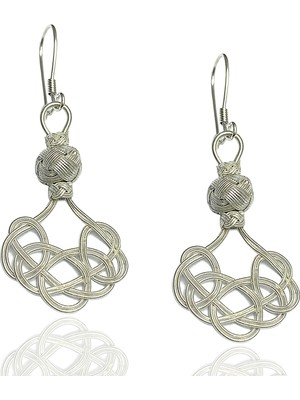 Midyat Nurtaş Gümüş 1000 Ayar Kazaziye Kadın Gümüş Küpe