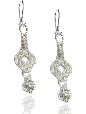 Midyat Nurtaş Gümüş 1000 Ayar Kazaziye Kadın Gümüş Küpe