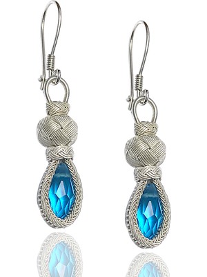 Midyat Nurtaş Gümüş 1000 Ayar Kazaziye Kadın Gümüş Küpe