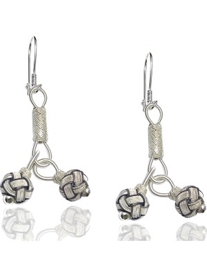 Midyat Nurtaş Gümüş 1000 Ayar Kazaziye Kadın Gümüş Küpe