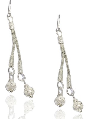 Midyat Nurtaş Gümüş 1000 Ayar Kazaziye Kadın Gümüş Küpe